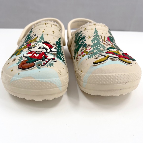 Crocs Disney Mickey Donald Christmas Holiday Cream Men 6 Women 8 2022 - Picture 2 of 13